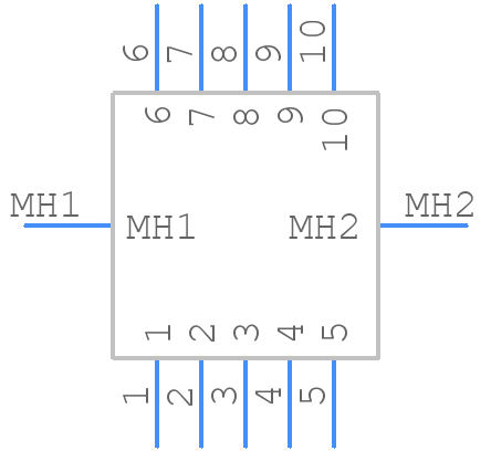 105312-1110 - Molex - PCB symbol