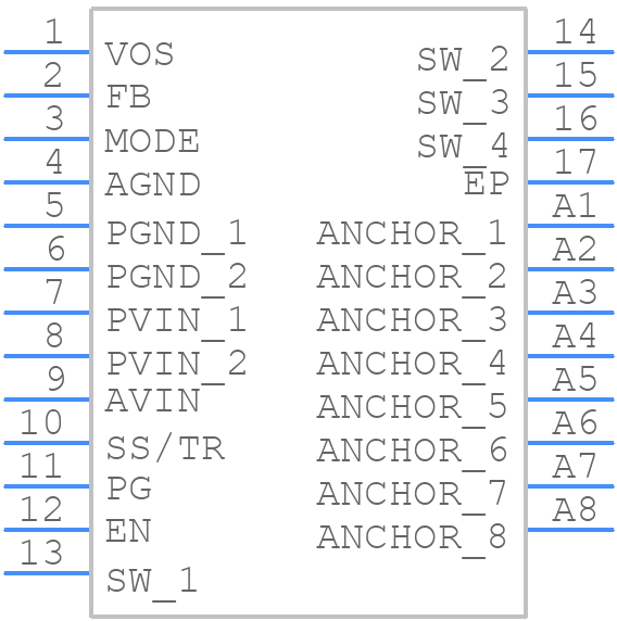 TPS6209733QWRGTRQ1 - Texas Instruments - PCB symbol