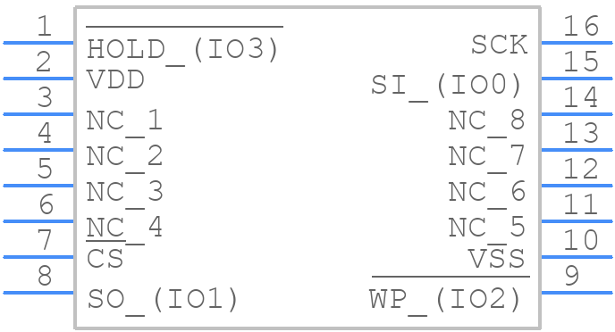 MB85RQ4MLPF-G-BCERE1 - Ramxeed - PCB symbol