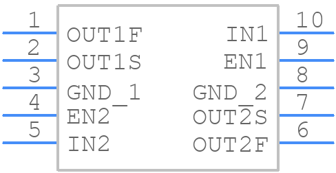 MAX6072AAUB50+ - Analog Devices - PCB symbol
