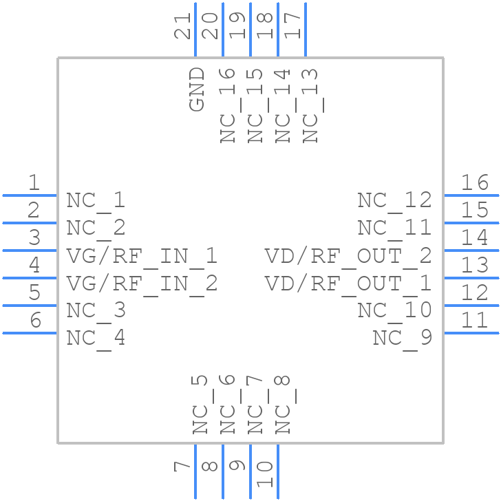 QPD0020 - Qorvo - PCB symbol