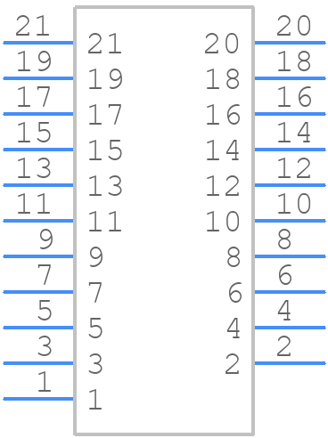 101E10099X - CONEC - PCB symbol