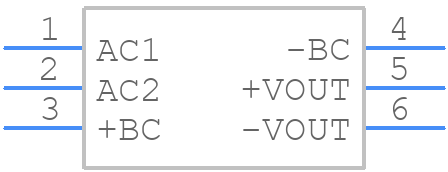 TUHS25F15 - Cosel - PCB symbol
