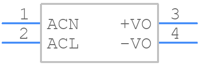 ECE60 DIN CLIP - XP POWER - PCB symbol