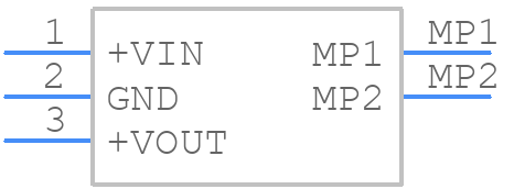 R-78T12-1.0/AC-TRAY - RECOM Power - PCB symbol