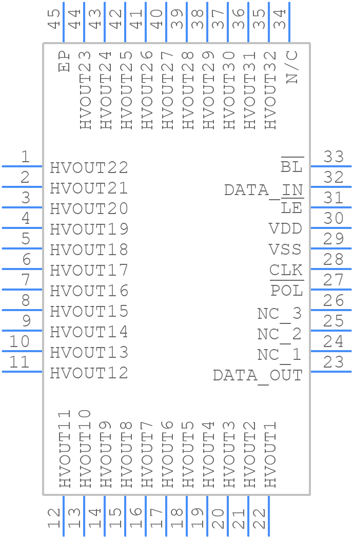 HV5623K7-G - Microchip - PCB symbol