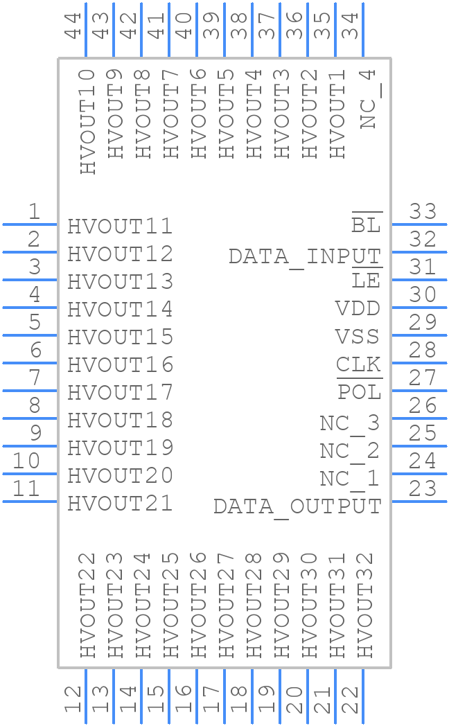 HV5530PG-G - Microchip - PCB symbol
