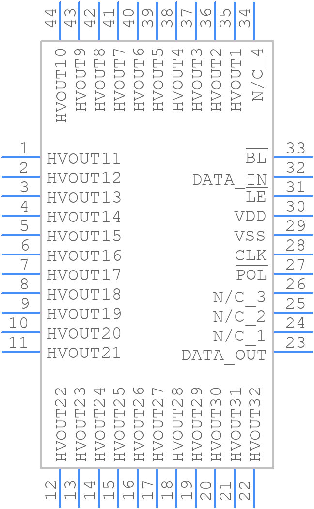 HV5522PG-G - Microchip - PCB symbol