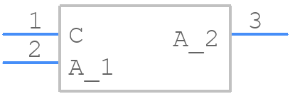 BZX84C3V0TC - Diodes Incorporated - PCB symbol