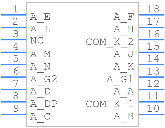 KWA-541CWB-Y - Luckylight - PCB symbol