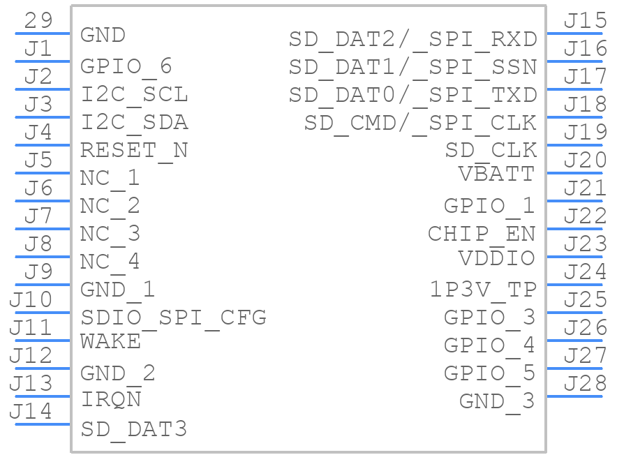 ATWILC1000-MR110PB-T - Microchip - PCB symbol