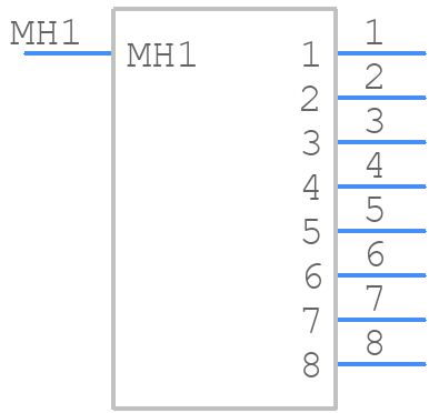 1-104074-0 - TE Connectivity - PCB symbol