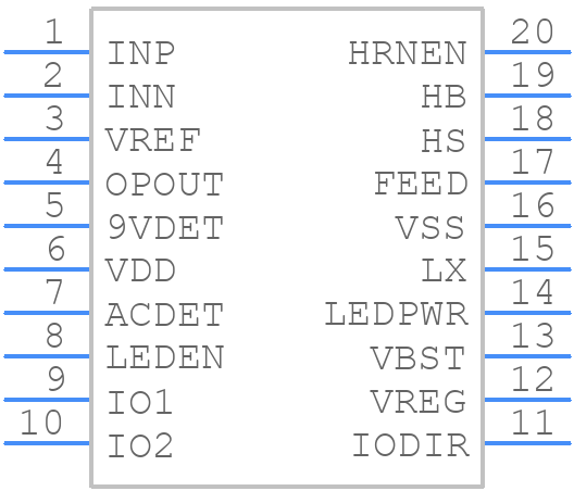 RE46C800SS20 - Microchip - PCB symbol