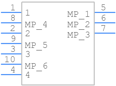 009155004301006 - Kyocera AVX - PCB symbol