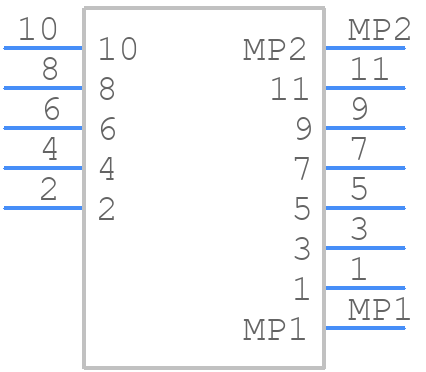 FH64MA-11S-0.25SHW - Hirose - PCB symbol