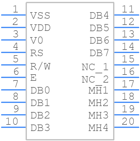 MC42004A6W-SPR-V2 - MIDAS - PCB symbol