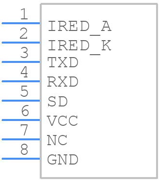 TFDU4301-TT3 - Vishay - PCB symbol