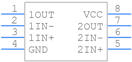 TLV3402CDR - Texas Instruments - PCB symbol