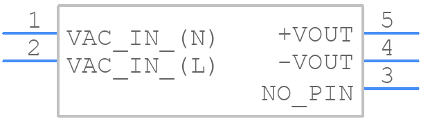 RAC10-12SK/277 - RECOM Power - PCB symbol