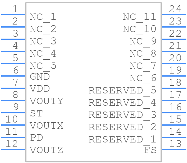 E-LIS3L02AS4 - STMicroelectronics - PCB symbol
