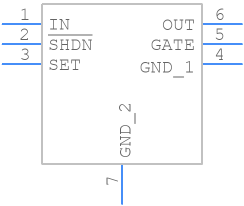 MAX6398ATT+ - Analog Devices - PCB symbol