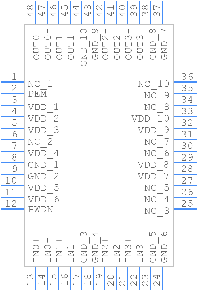 DS15BR400TVSX/NOPB - Texas Instruments - PCB symbol