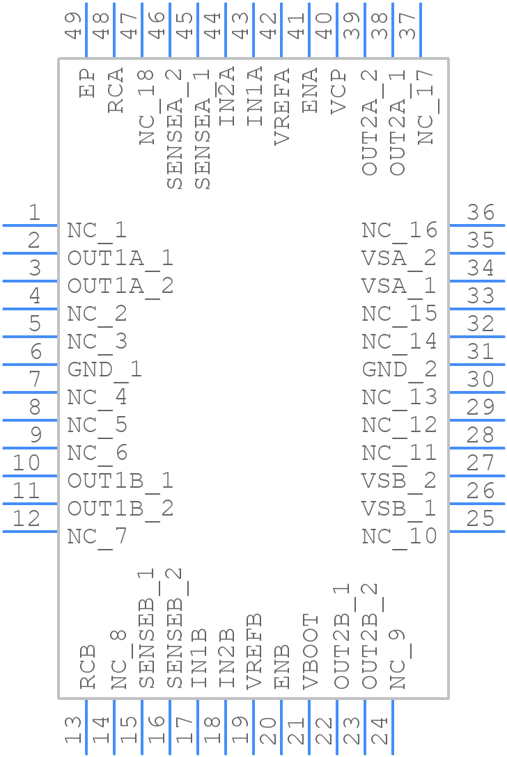 L6207QTR - STMicroelectronics - PCB symbol
