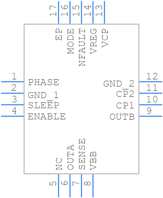 A3950SEUTR-T - Allegro Microsystems - PCB symbol
