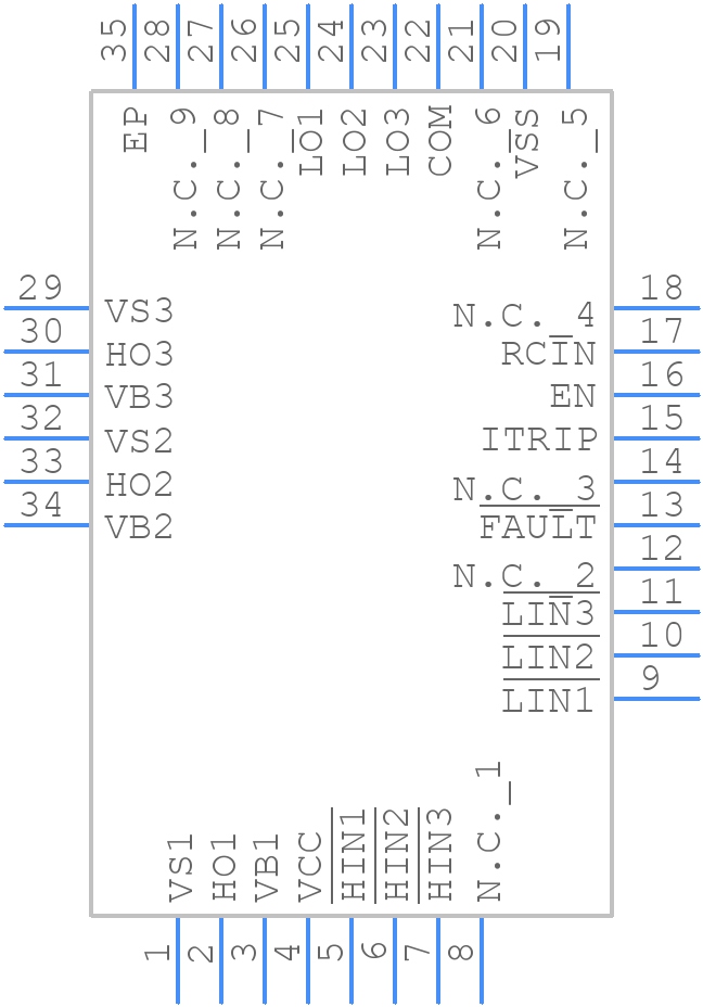 IRS23365DMTRPBF - Infineon - PCB symbol