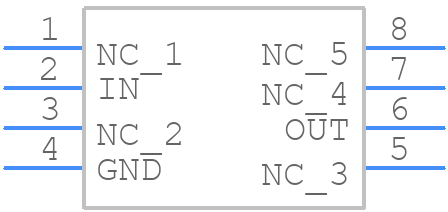 MAX6195BESA+T - Analog Devices - PCB symbol