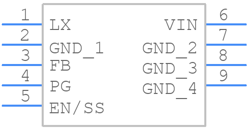 XC9264B75DER-G - Torex - PCB symbol