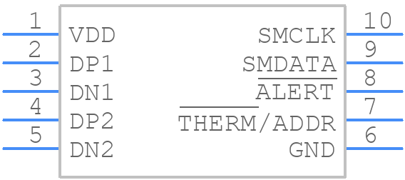 EMC1413-A-AIZL-TR - Microchip - PCB symbol