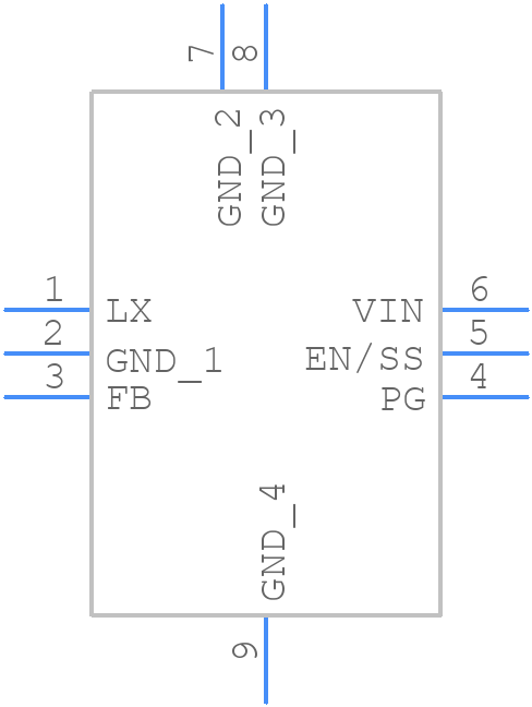 XC9263B755ER-G - Torex - PCB symbol