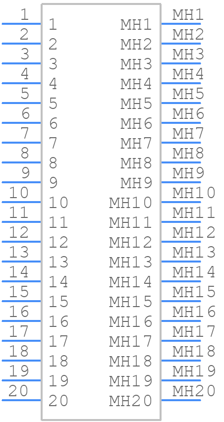 747370010 - Molex - PCB symbol