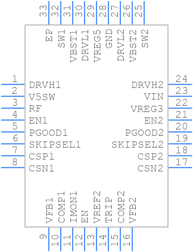 TPS51221RTVTG4 - Texas Instruments - PCB symbol