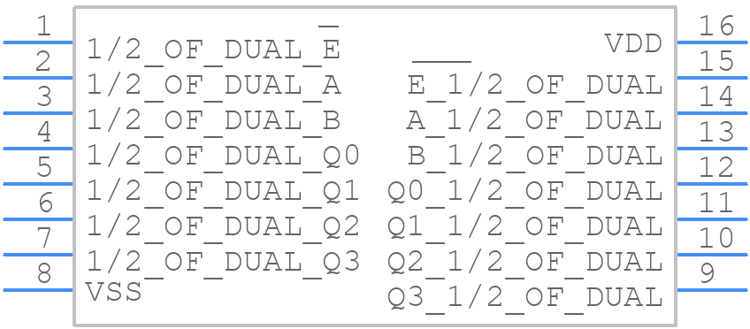 CD4555BPWR - Texas Instruments - PCB symbol