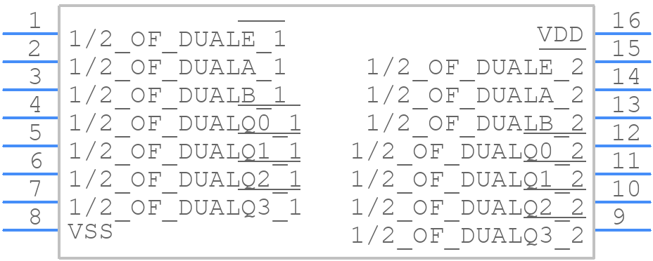 CD4556BM96G4 - Texas Instruments - PCB symbol