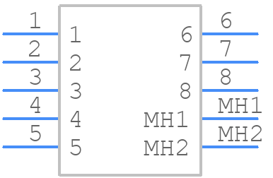 43202-8816 - Molex - PCB symbol