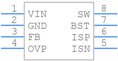 MP2497DS-LF - Monolithic Power Systems (MPS) - PCB symbol