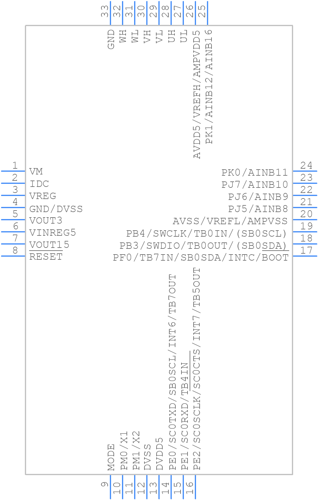 TMPM37AFSQG - Toshiba - PCB symbol