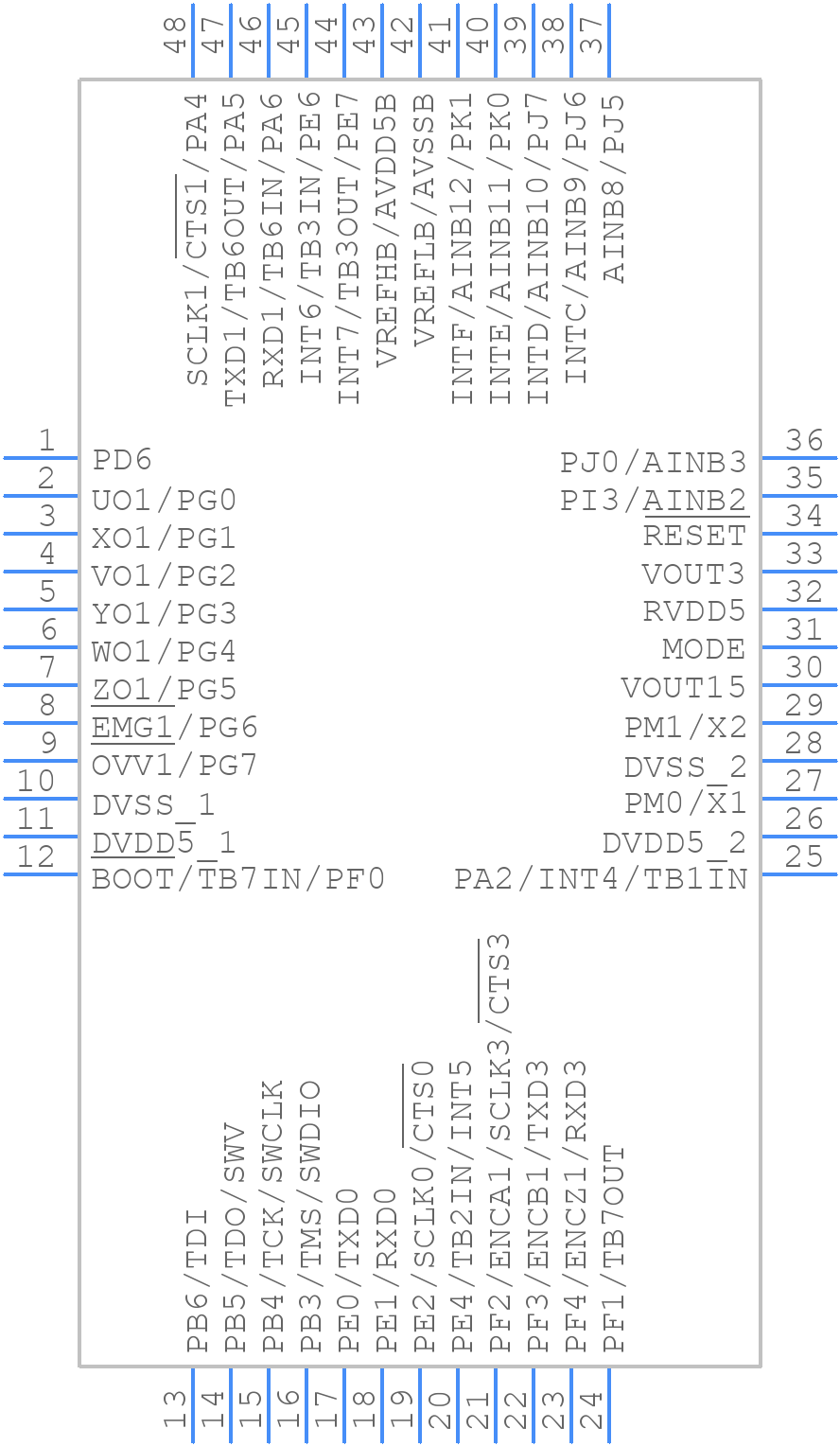TMPM373FWDUG - Toshiba - PCB symbol