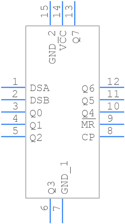 74AHC164BQ-Q100X - Nexperia - PCB symbol