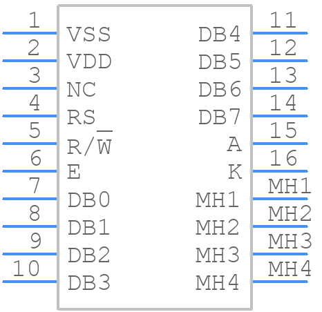 MC20805A12W-VNMLW - MIDAS - PCB symbol