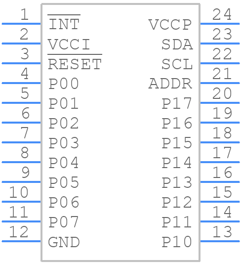 TCA6416PWG4 - Texas Instruments - PCB symbol