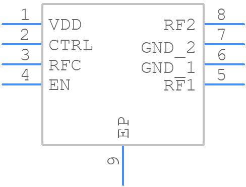 HMC349AMS8GE - Analog Devices - PCB symbol
