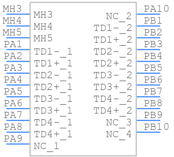 2301996-4 - TE Connectivity - PCB symbol