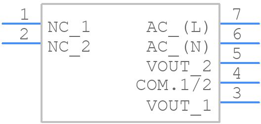 TMPM 04225 - Traco Power - PCB symbol