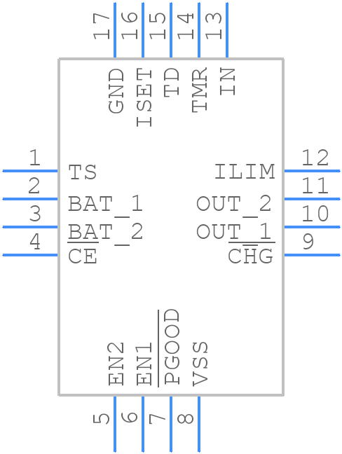 BQ24073RGTTG4 - Texas Instruments - PCB symbol
