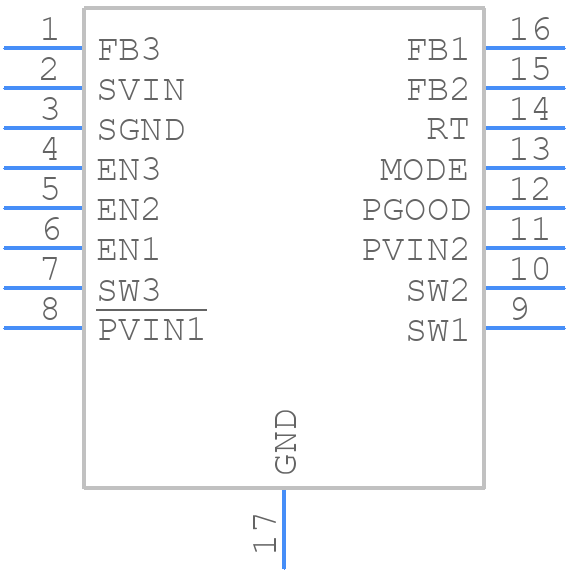 LTC3569EFE#PBF - Analog Devices - PCB symbol