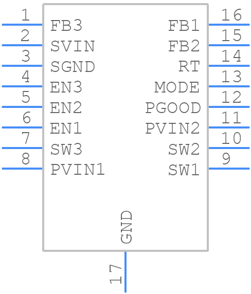 LTC3569IFE#PBF - Analog Devices - PCB symbol